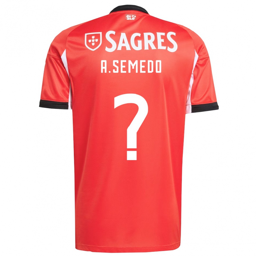 נשים כדורגל Andreson Semedo #0 אדום לבן ג'רזי ביתית 2025/26