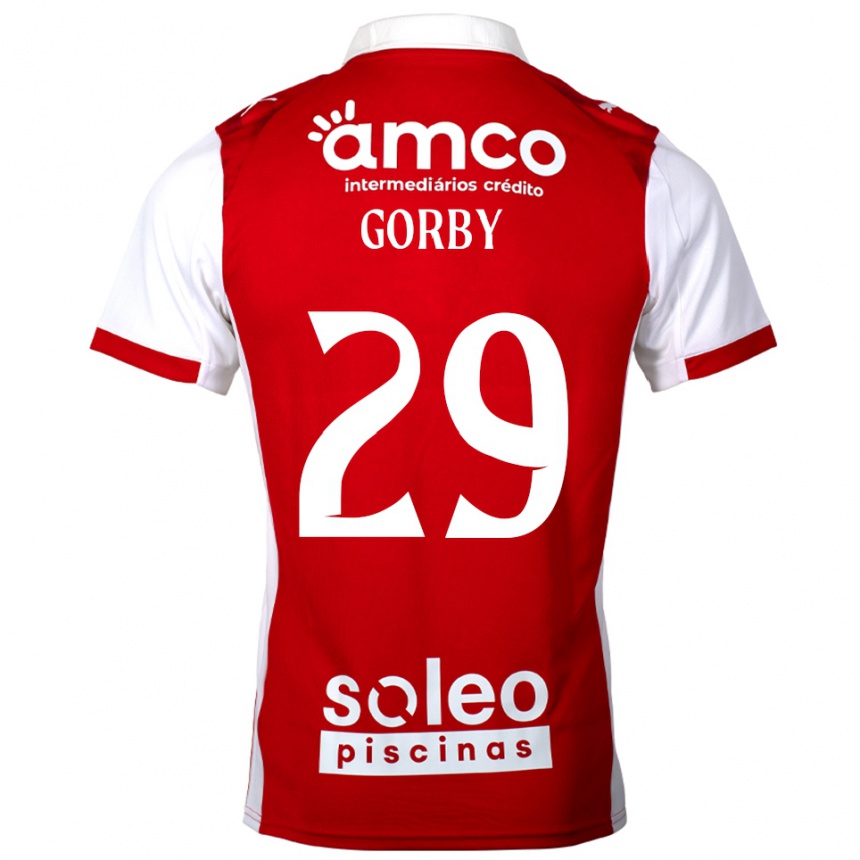 נשים כדורגל Gorby #29 אדום לבן ג'רזי ביתית 2025/26
