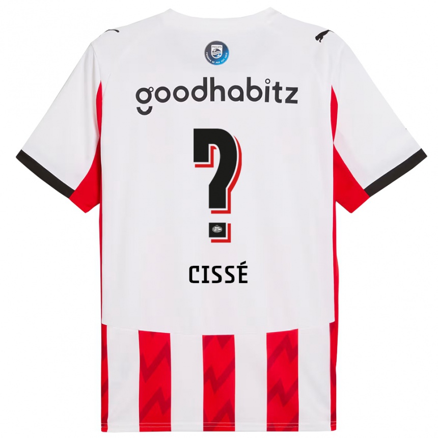 נשים כדורגל Alseny Cissé #0 אדום לבן ג'רזי ביתית 2025/26