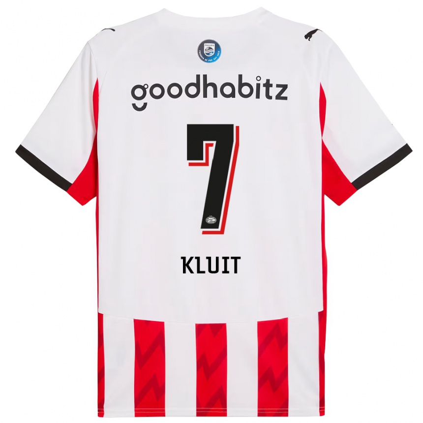נשים כדורגל Fabio Kluit #7 אדום לבן ג'רזי ביתית 2025/26