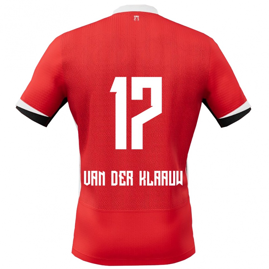 נשים כדורגל Deacon Van Der Klaauw #17 אדום לבן ג'רזי ביתית 2025/26