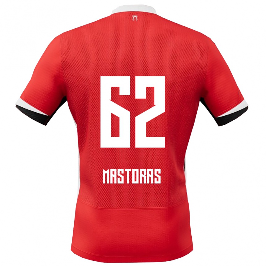 נשים כדורגל Enoch Mastoras #62 אדום לבן ג'רזי ביתית 2025/26