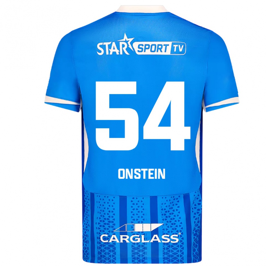 נשים כדורגל Juwensley Onstein #54 כחול לבן ג'רזי ביתית 2025/26