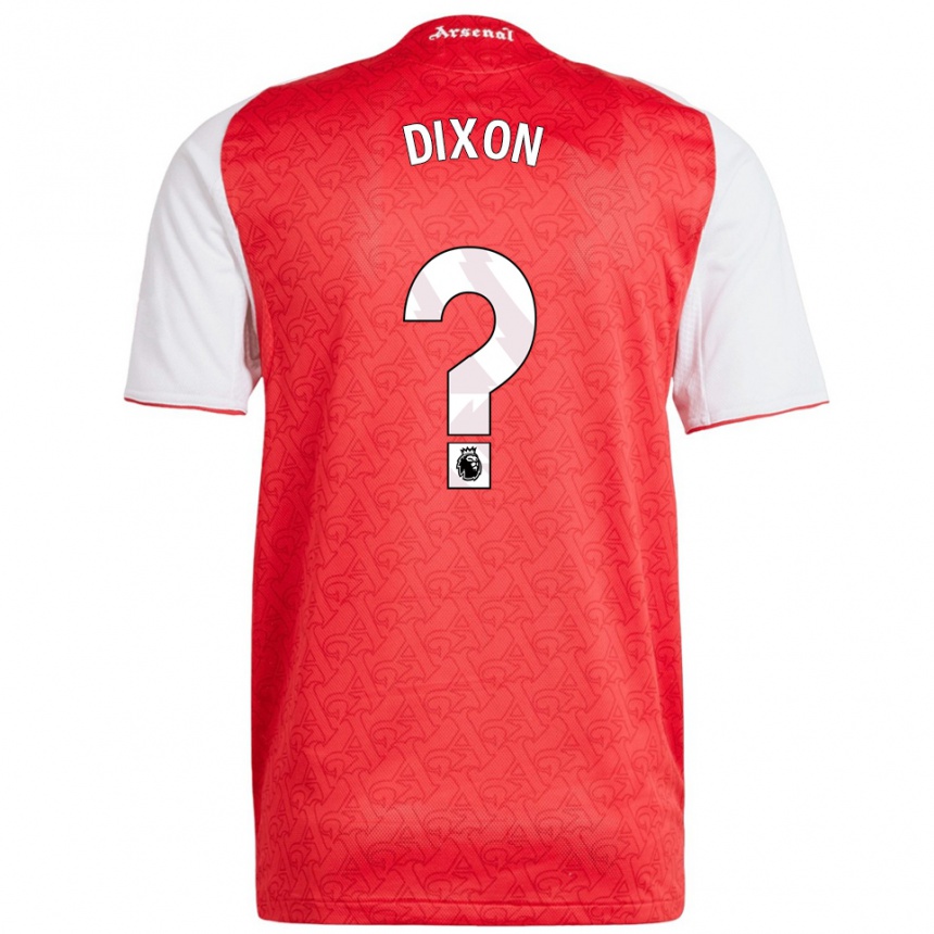 נשים כדורגל Danny Dixon #0 אדום לבן ג'רזי ביתית 2025/26