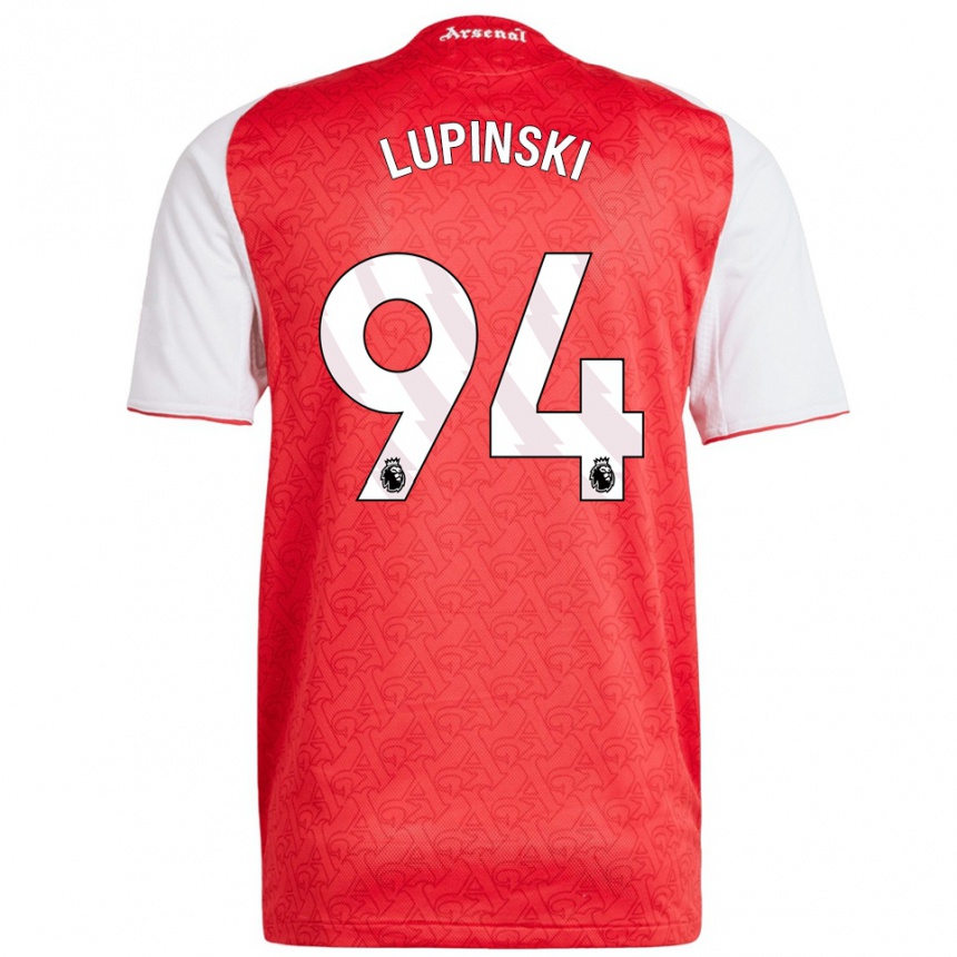 נשים כדורגל Remi Lupinski #94 אדום לבן ג'רזי ביתית 2025/26
