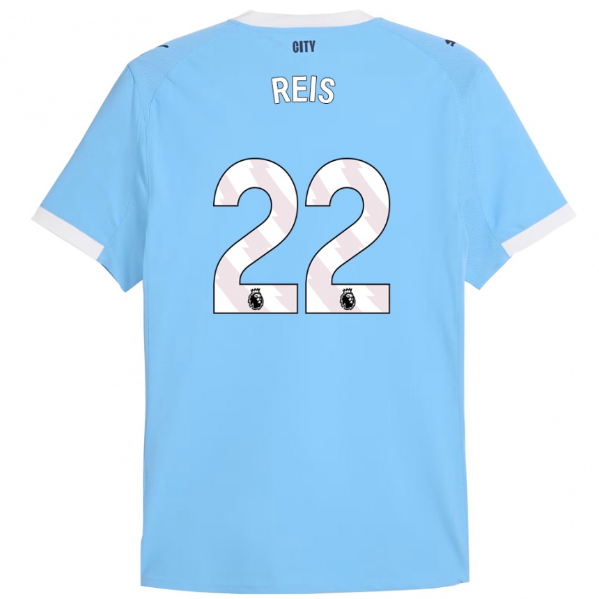 נשים כדורגל ויטור רייס #22 תכלת לבן ג'רזי ביתית 2025/26