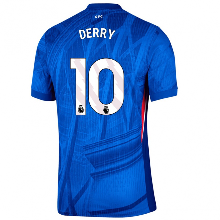 נשים כדורגל Jesse Derry #10 כחול לבן ג'רזי ביתית 2025/26