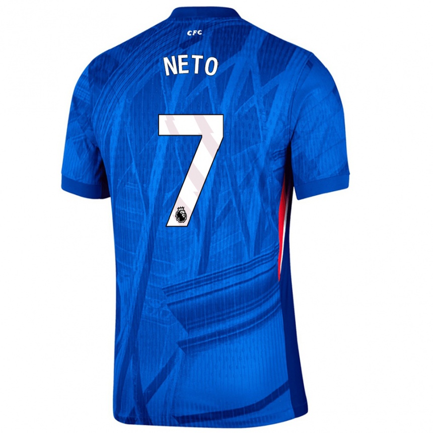 נשים כדורגל פדרו נטו #7 כחול לבן ג'רזי ביתית 2025/26