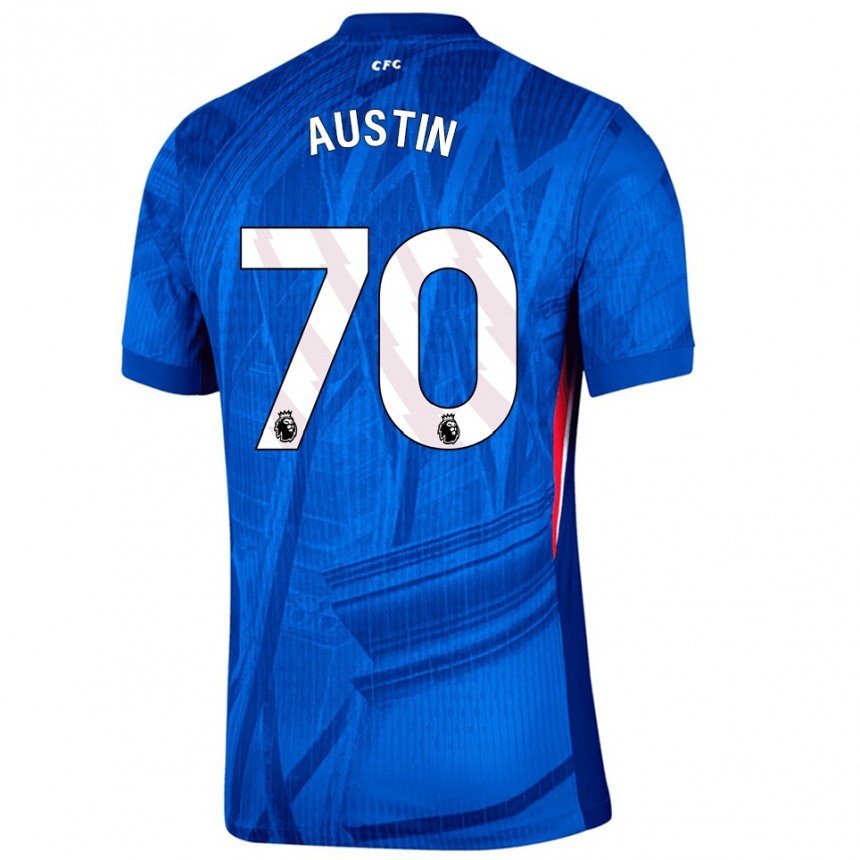 נשים כדורגל Jack Austin #70 כחול לבן ג'רזי ביתית 2025/26