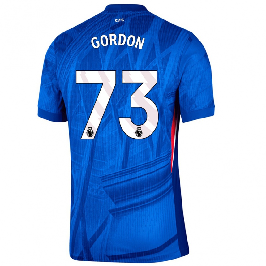 נשים כדורגל Sol Gordon #73 כחול לבן ג'רזי ביתית 2025/26
