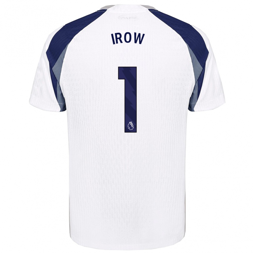 נשים כדורגל Blake Irow #1 לבן נייבי ג'רזי ביתית 2025/26