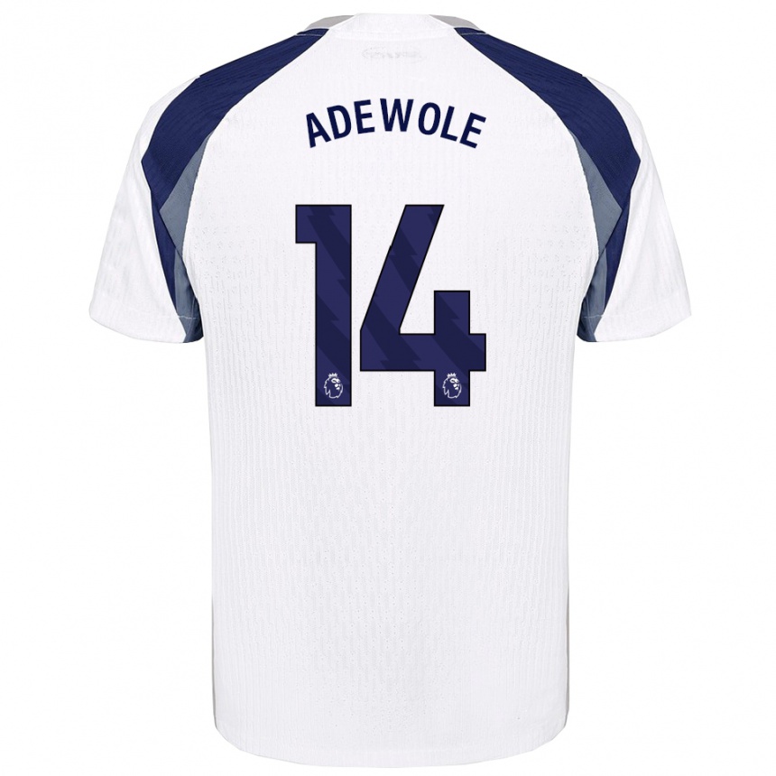נשים כדורגל Miracle Adewole #14 לבן נייבי ג'רזי ביתית 2025/26