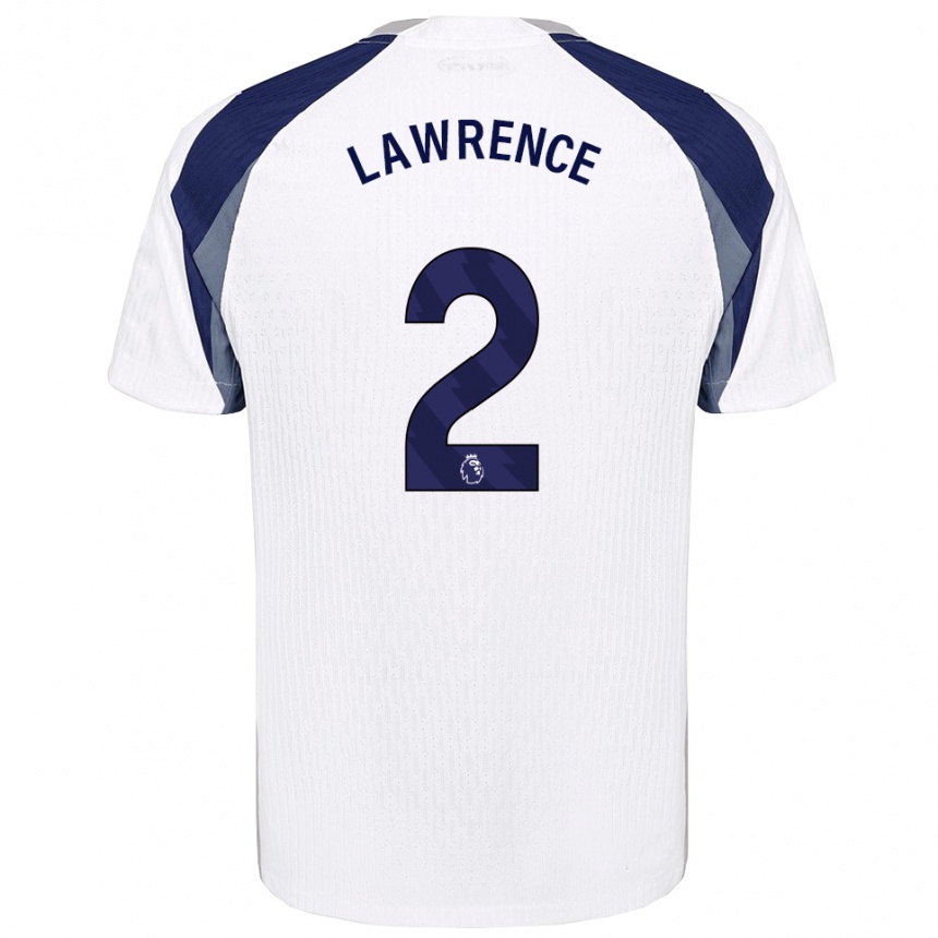 נשים כדורגל Donte Lawrence #2 לבן נייבי ג'רזי ביתית 2025/26