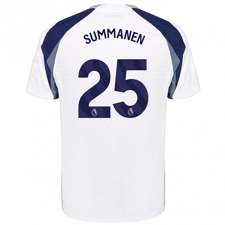 נשים כדורגל אוולינה סומנן #25 לבן נייבי ג'רזי ביתית 2025/26