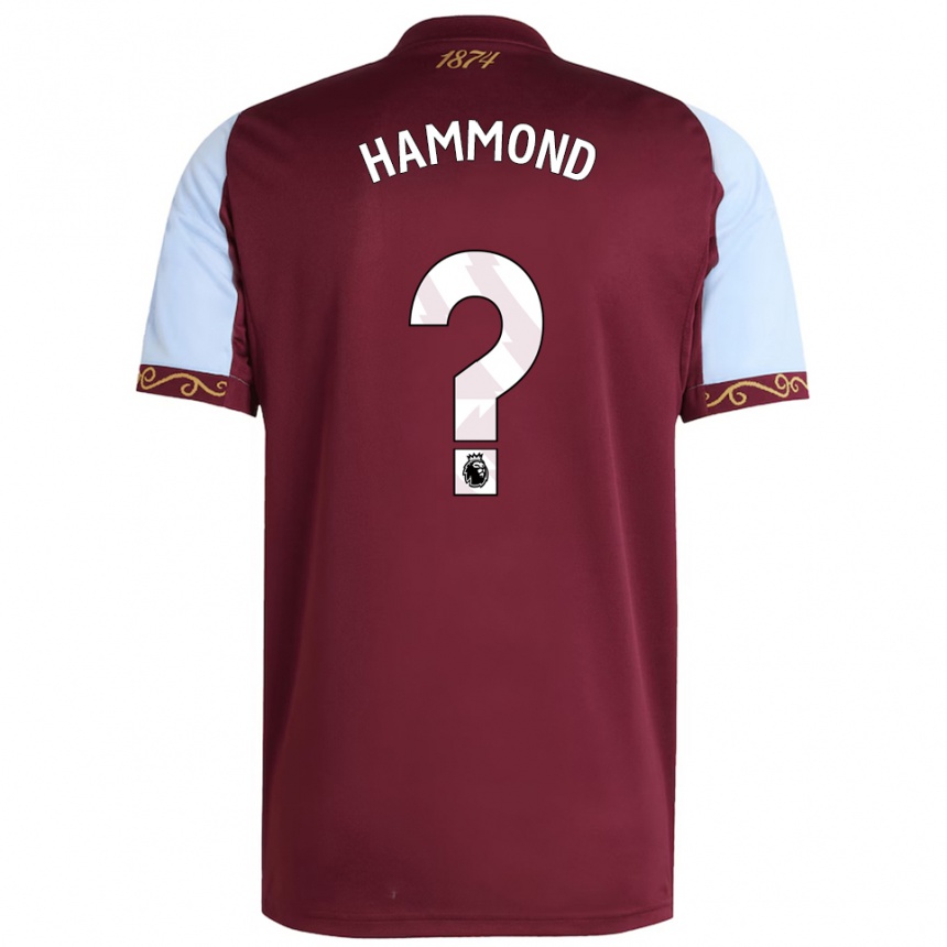 נשים כדורגל Alex Hammond #0 בורדו תכלת ג'רזי ביתית 2025/26