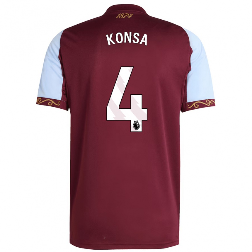 נשים כדורגל עזרי קונסה #4 בורדו תכלת ג'רזי ביתית 2025/26