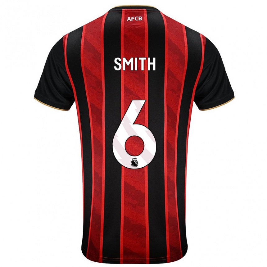נשים כדורגל Maisy Smith #6 אדום שחור ג'רזי ביתית 2025/26