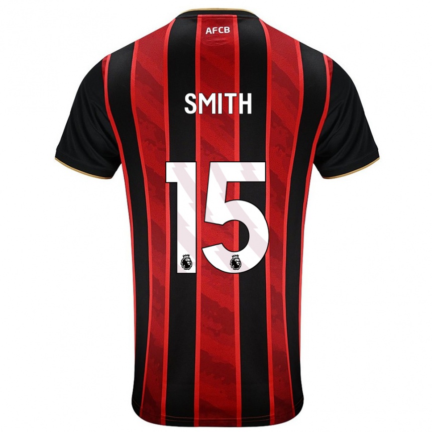 נשים כדורגל Adam Smith #15 אדום שחור ג'רזי ביתית 2025/26