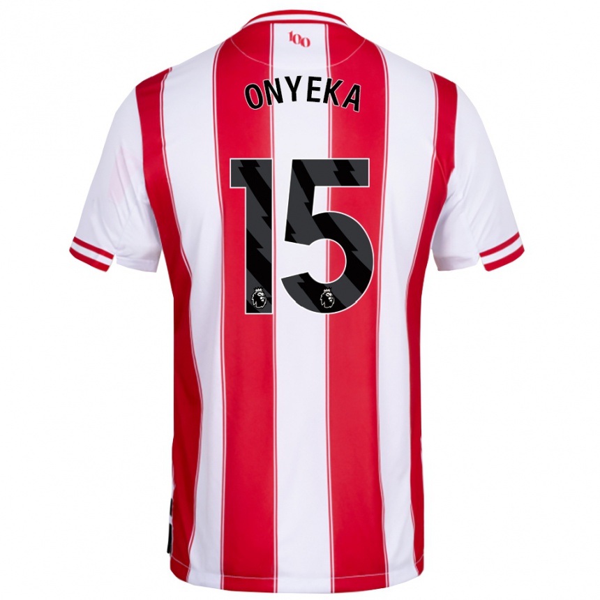 נשים כדורגל פרנק אוניקה #15 אדום לבן ג'רזי ביתית 2025/26