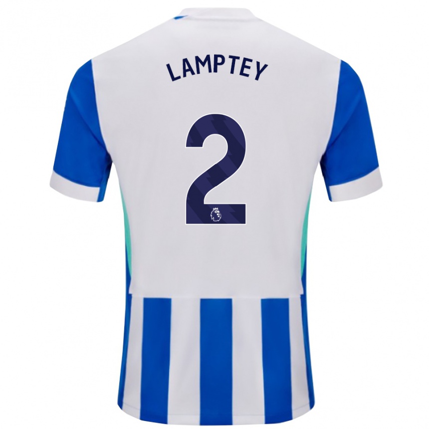 נשים כדורגל טאריק למפטי #2 כחול לבן ג'רזי ביתית 2025/26