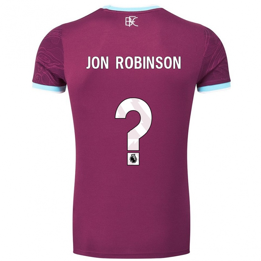 נשים כדורגל Jon Ander Vilar Robinson #0 בורדו תכלת ג'רזי ביתית 2025/26