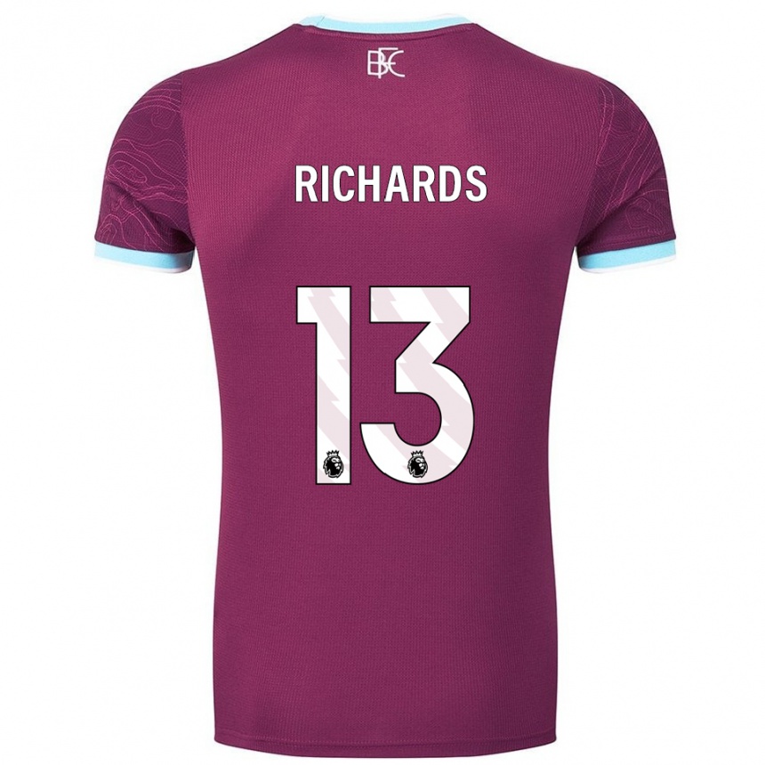 נשים כדורגל Jade Richards #13 בורדו תכלת ג'רזי ביתית 2025/26