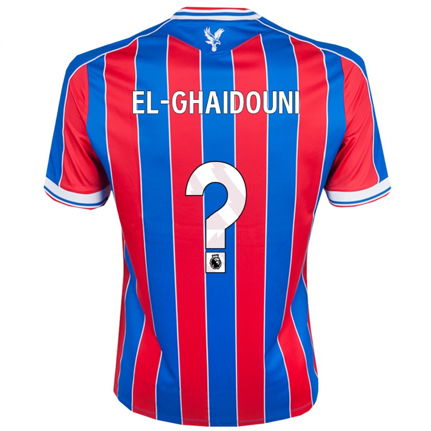 נשים כדורגל Nabil El-Ghaidouni Taitt #0 כחול אדום לבן ג'רזי ביתית 2025/26