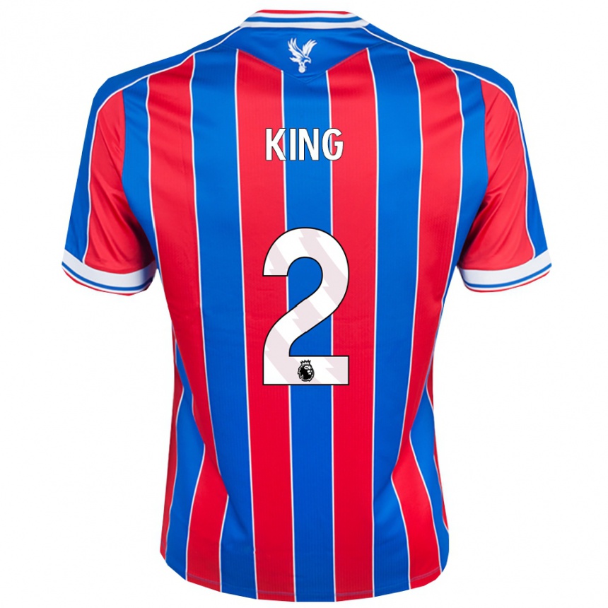 נשים כדורגל George King #2 כחול אדום לבן ג'רזי ביתית 2025/26