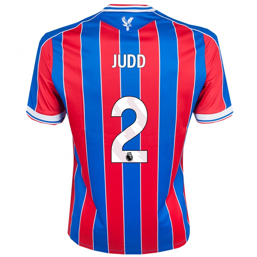 נשים כדורגל Jasper Judd #2 כחול אדום לבן ג'רזי ביתית 2025/26