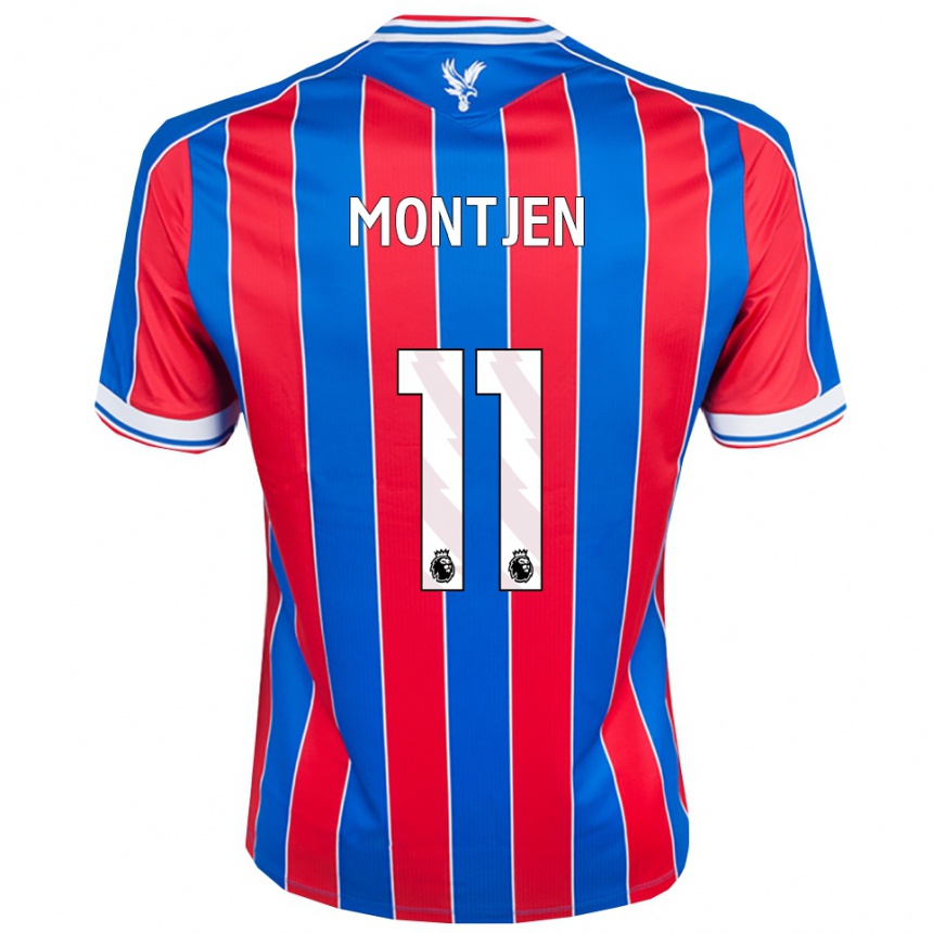 נשים כדורגל David Montjen #11 כחול אדום לבן ג'רזי ביתית 2025/26