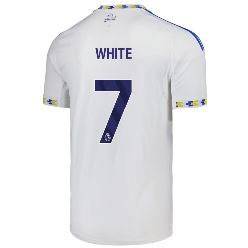 נשים כדורגל Logan White #7 לבן כחול ג'רזי ביתית 2025/26