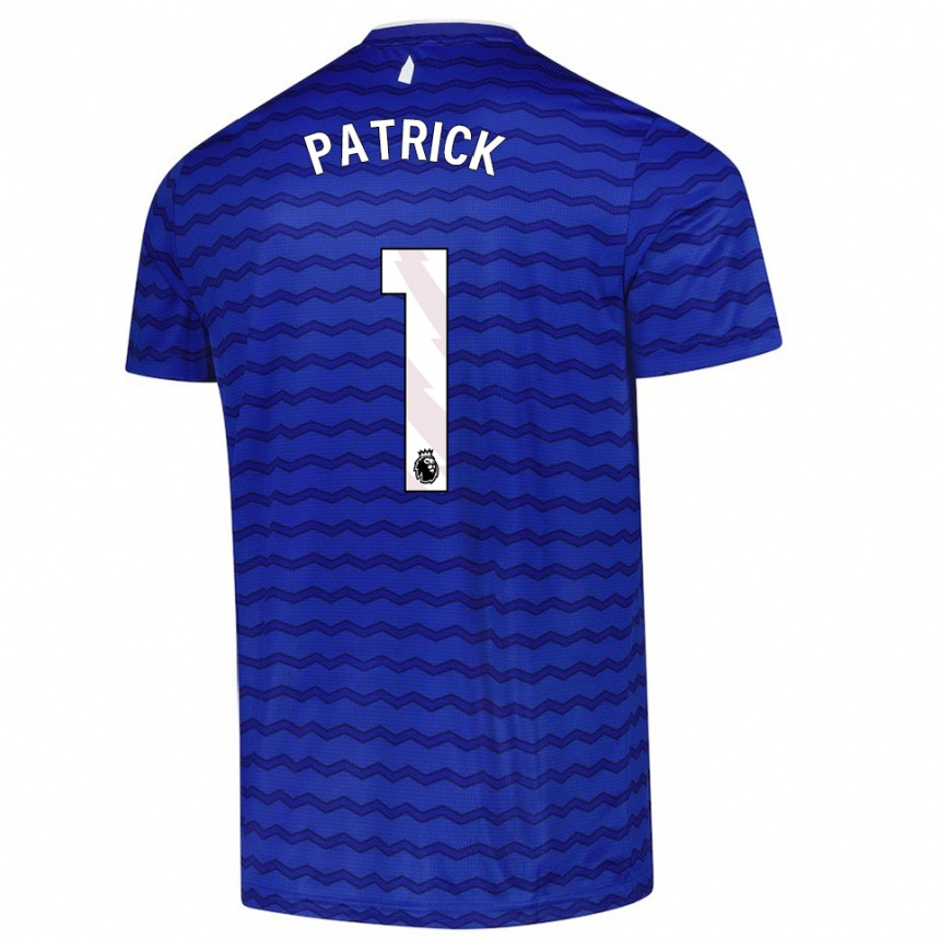 נשים כדורגל Seve Patrick #1 כחול נייבי ג'רזי ביתית 2025/26