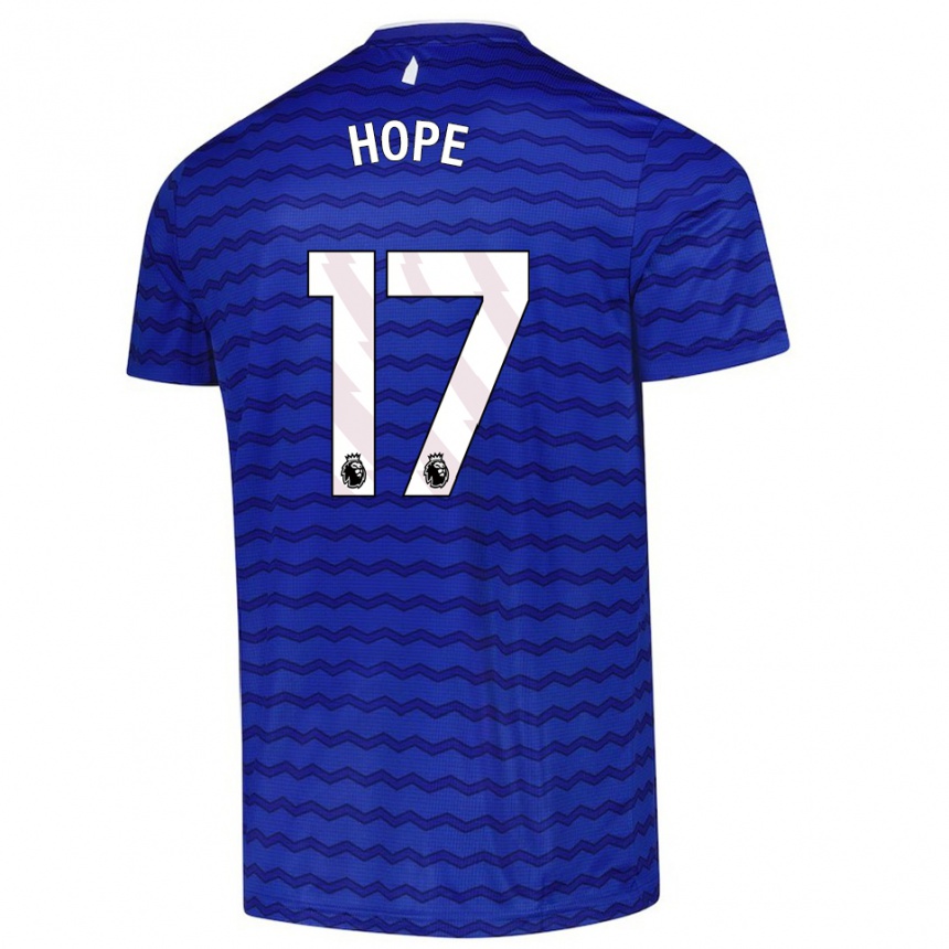 נשים כדורגל Lucy Hope #17 כחול נייבי ג'רזי ביתית 2025/26