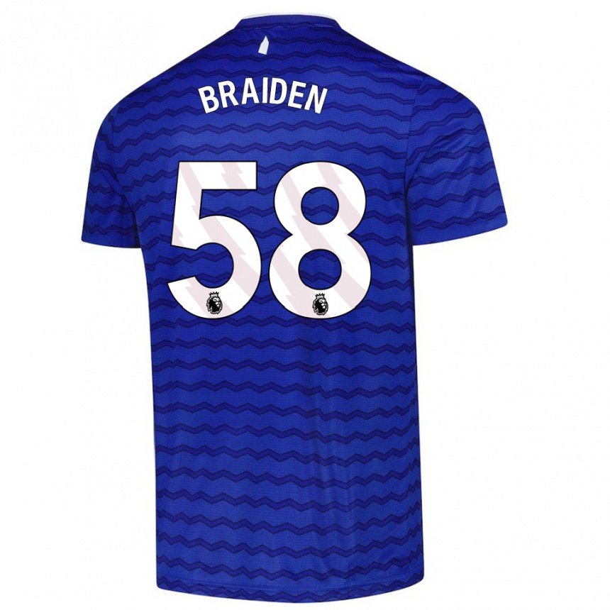 נשים כדורגל בריידן גראהם #58 כחול נייבי ג'רזי ביתית 2025/26