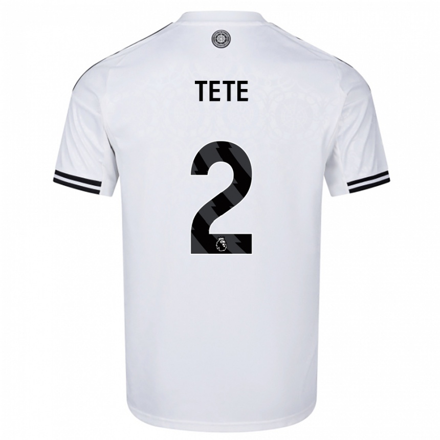 נשים כדורגל קני טטה #2 לבן שחור ג'רזי ביתית 2025/26