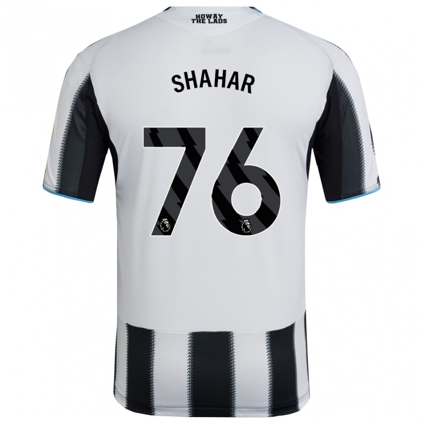 נשים כדורגל ליאו שחר #76 שחור לבן ג'רזי ביתית 2025/26