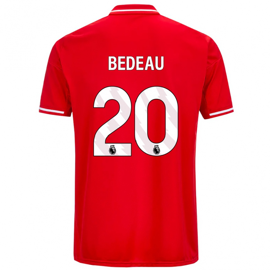 נשים כדורגל נעמי בדאו #20 אדום לבן ג'רזי ביתית 2025/26