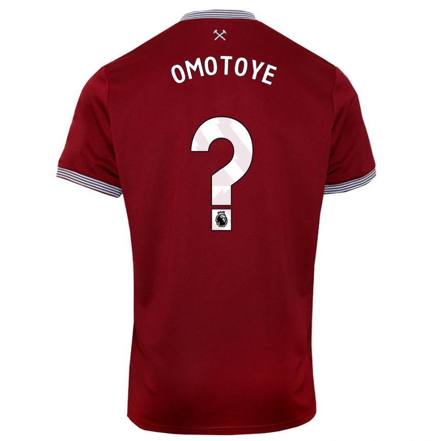 נשים כדורגל Tyrone Omotoye #0 בורדו לבן ג'רזי ביתית 2025/26