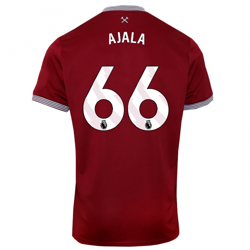 נשים כדורגל ג׳ושוע אג׳אלה #66 בורדו לבן ג'רזי ביתית 2025/26