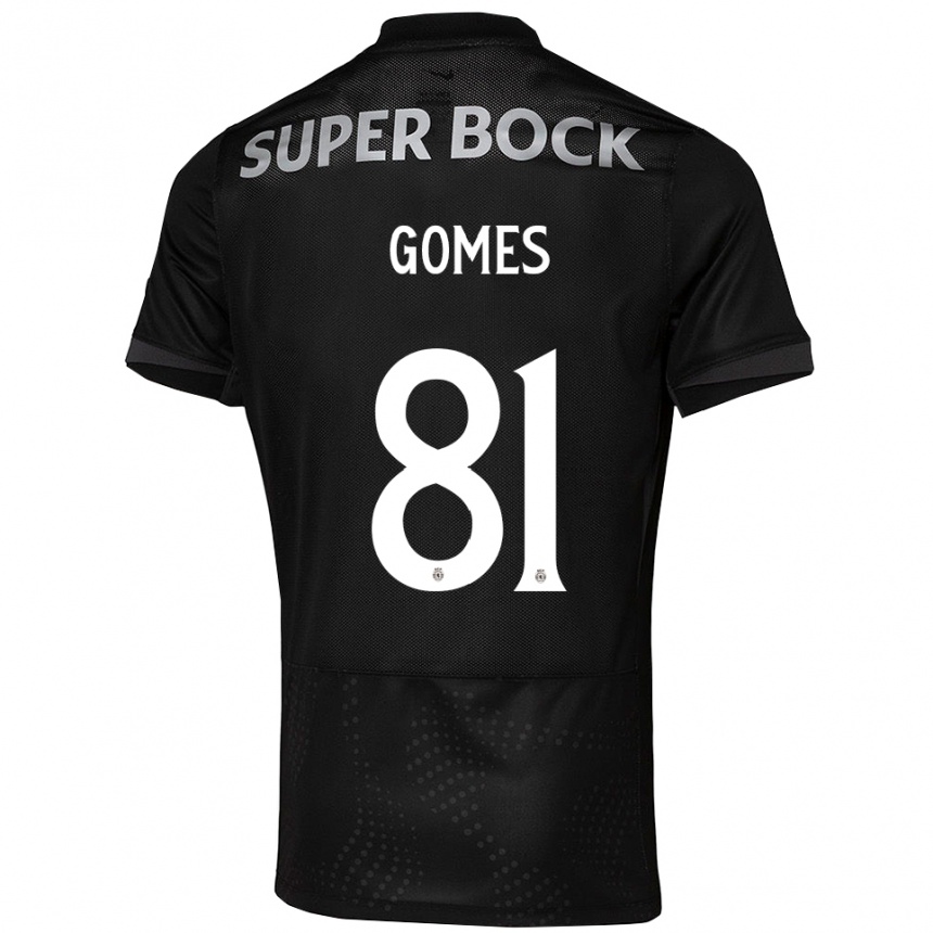 נשים כדורגל סלבדור גומס #81 שחור לבן הרחק ג'רזי 2025/26