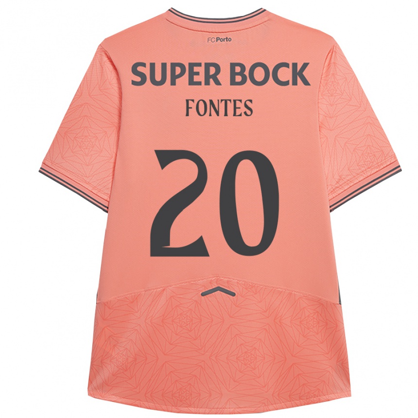 נשים כדורגל Goncalo Fontes #20 ורוד נייבי הרחק ג'רזי 2025/26