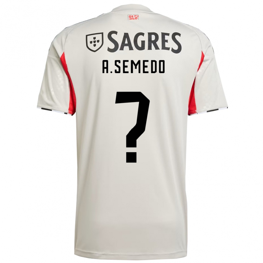 נשים כדורגל Andreson Semedo #0 לבן מלוכלך אדום הרחק ג'רזי 2025/26