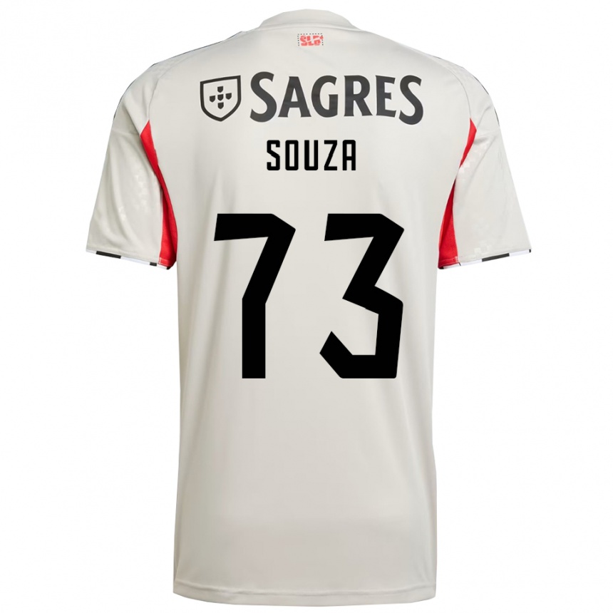 נשים כדורגל Beni Souza #73 לבן מלוכלך אדום הרחק ג'רזי 2025/26