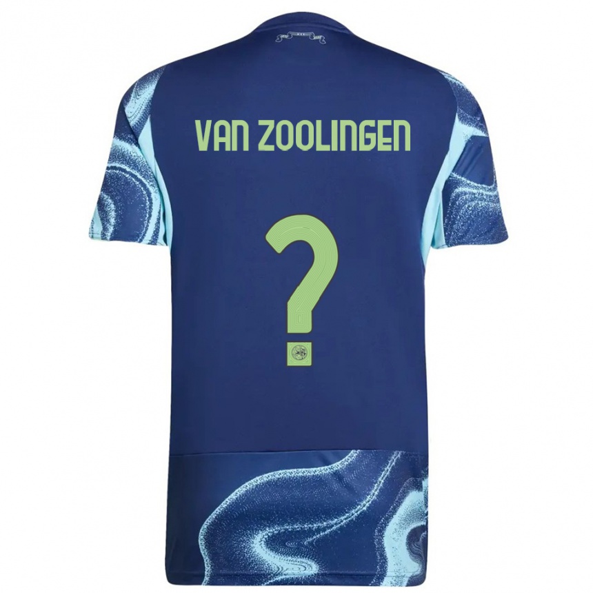 נשים כדורגל Glenn Van Zoolingen #0 נייבי תכלת הרחק ג'רזי 2025/26