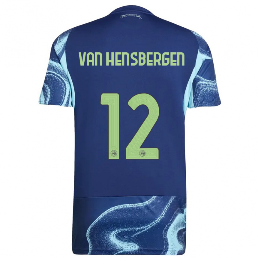 נשים כדורגל Jade Van Hensbergen #12 נייבי תכלת הרחק ג'רזי 2025/26
