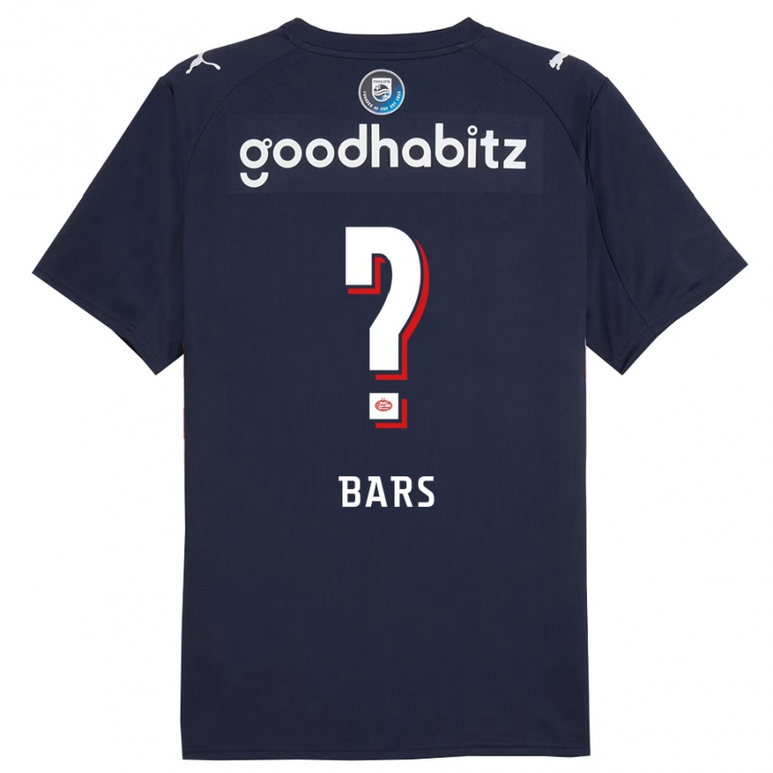 נשים כדורגל Emir Bars #0 נייבי לבן הרחק ג'רזי 2025/26