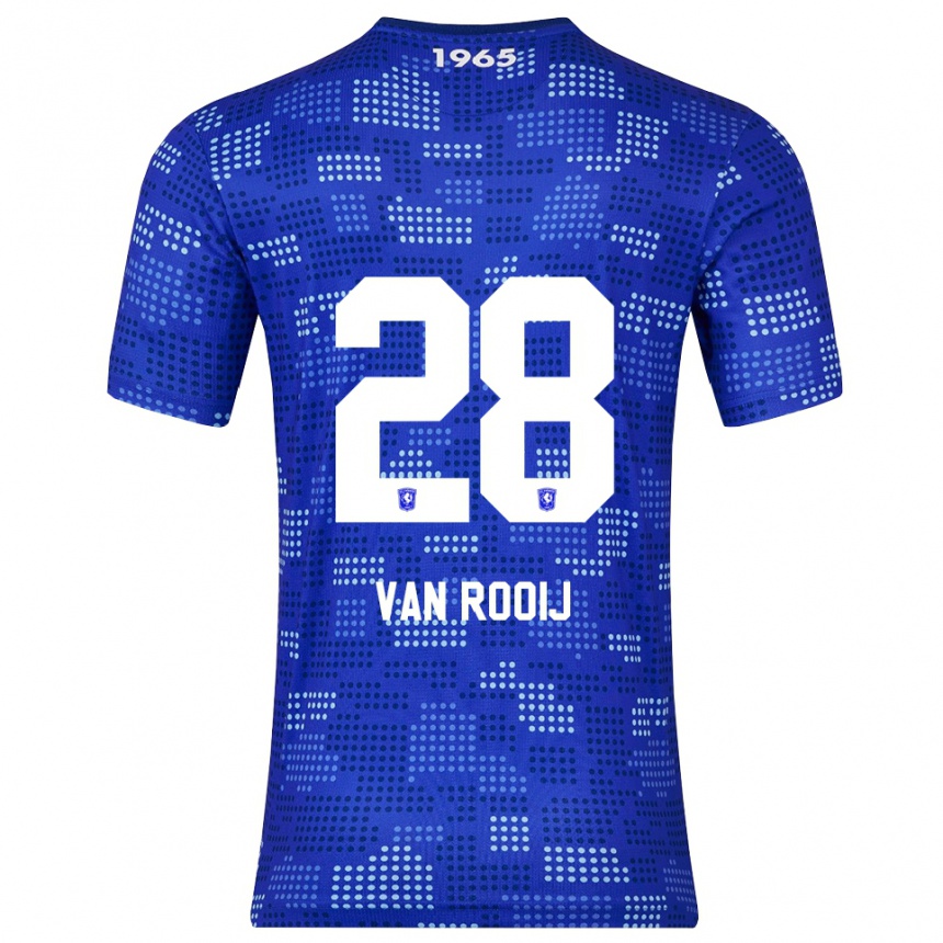נשים כדורגל Bart Van Rooij #28 כחול תכלת הרחק ג'רזי 2025/26