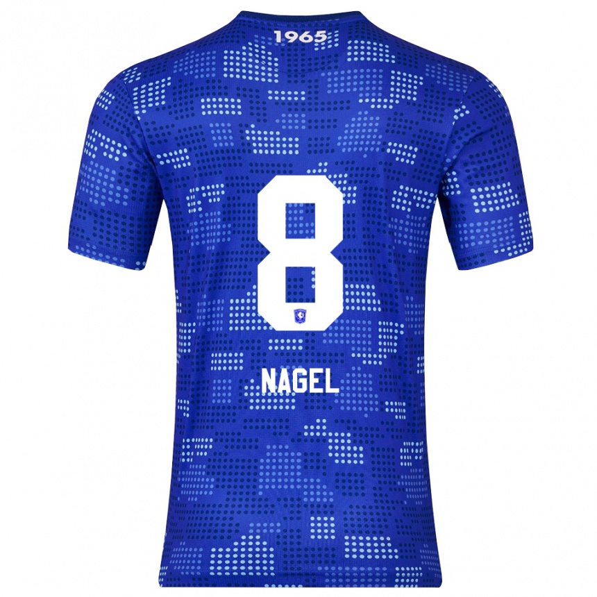 נשים כדורגל Benjamin Nagel #8 כחול תכלת הרחק ג'רזי 2025/26