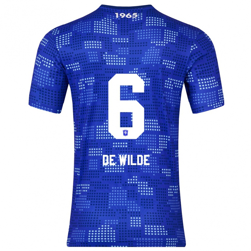 נשים כדורגל Morris De Wilde #6 כחול תכלת הרחק ג'רזי 2025/26