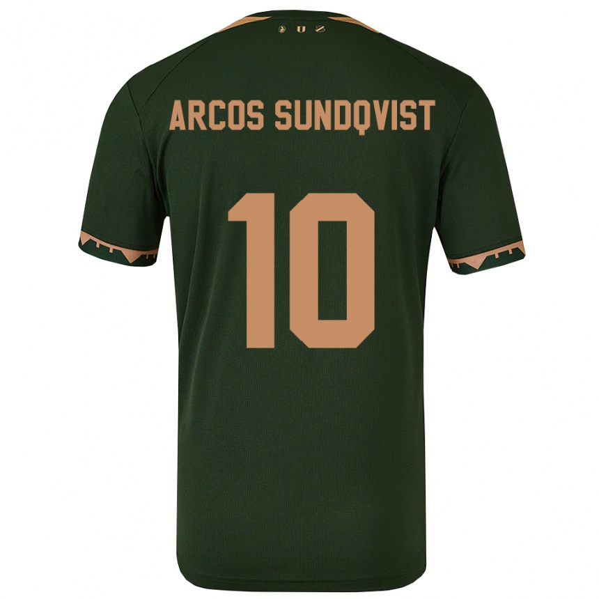 נשים כדורגל Gustav Arcos Sundqvist #10 ירוק זהב הרחק ג'רזי 2025/26